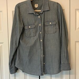 J. Crew Light Blue Chambray Shirt